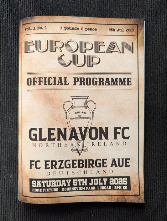 Commemorative Match Programme